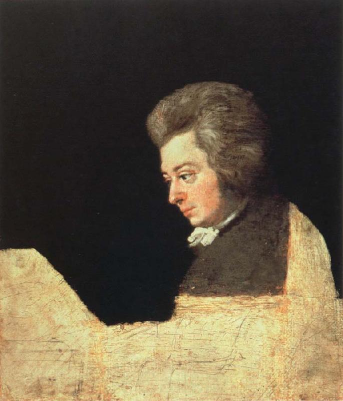 joseph lange mozart at the pianoforte Germany oil painting art